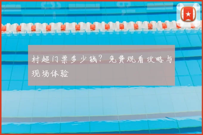 村超门票多少钱？免费观看攻略与现场体验